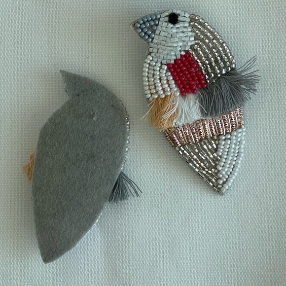 Beaded Rio Bird Earrings - Picture 3 of 3